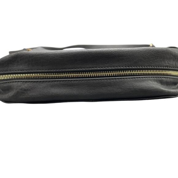 Miztique Black Vegan Leather Messenger Hobo Saddle Bag Crossbody Purse - Picture 4 of 16